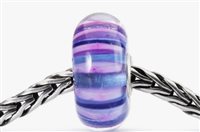 Charm Trollbeads in Glass STRISCE INDACO